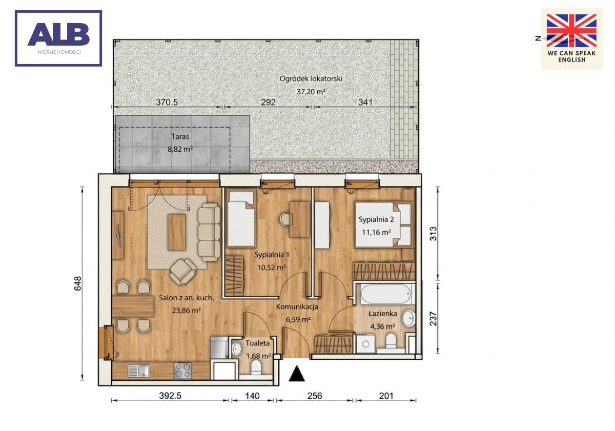 Mieszkanie 3-pokojowe Gdańsk Łostowice. Zdjęcie 2