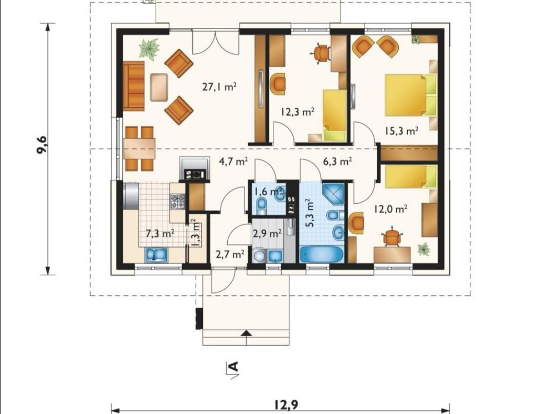 dom wolnostojący, 4 pokoje Grzędzice. Zdjęcie 4