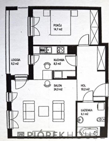 Mieszkanie 2-pokojowe Warszawa Wilanów, ul. Sarmacka. Zdjęcie 9