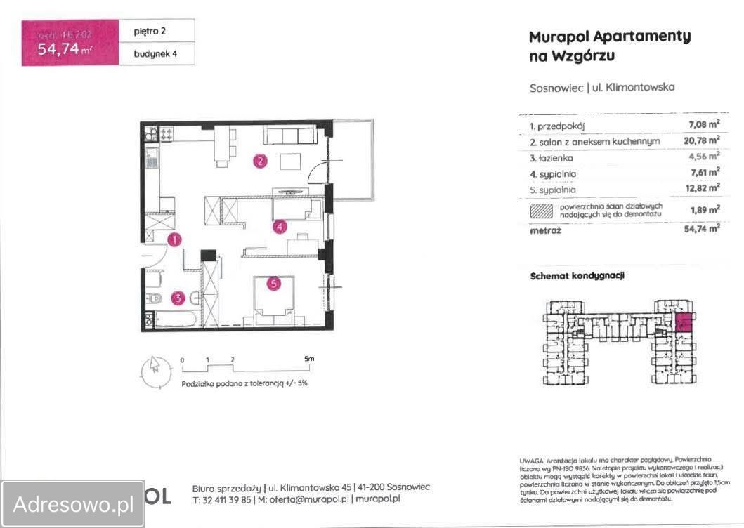 Mieszkanie 3-pokojowe Sosnowiec Sielec, ul. Klimontowska. Zdjęcie 20