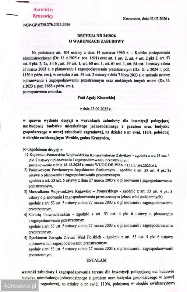 Działka rolno-budowlana Wróble. Zdjęcie 5