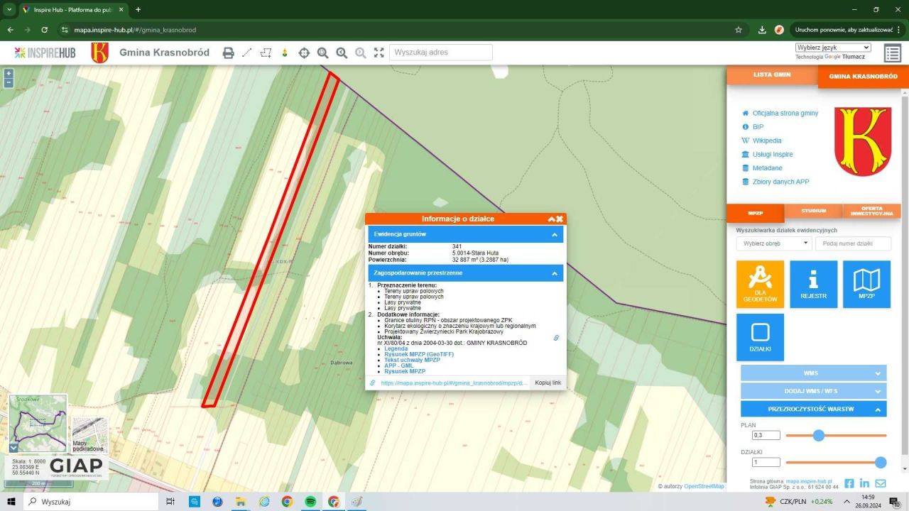 Działka budowlana Stara Huta. Zdjęcie 2