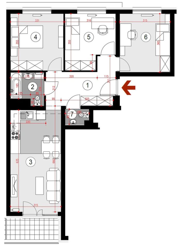 Mieszkanie 4-pokojowe Rzeszów, ul. Lubelska. Zdjęcie 8