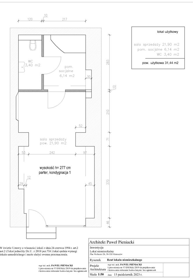 Lokal Mieroszów Centrum, plac wolnośc