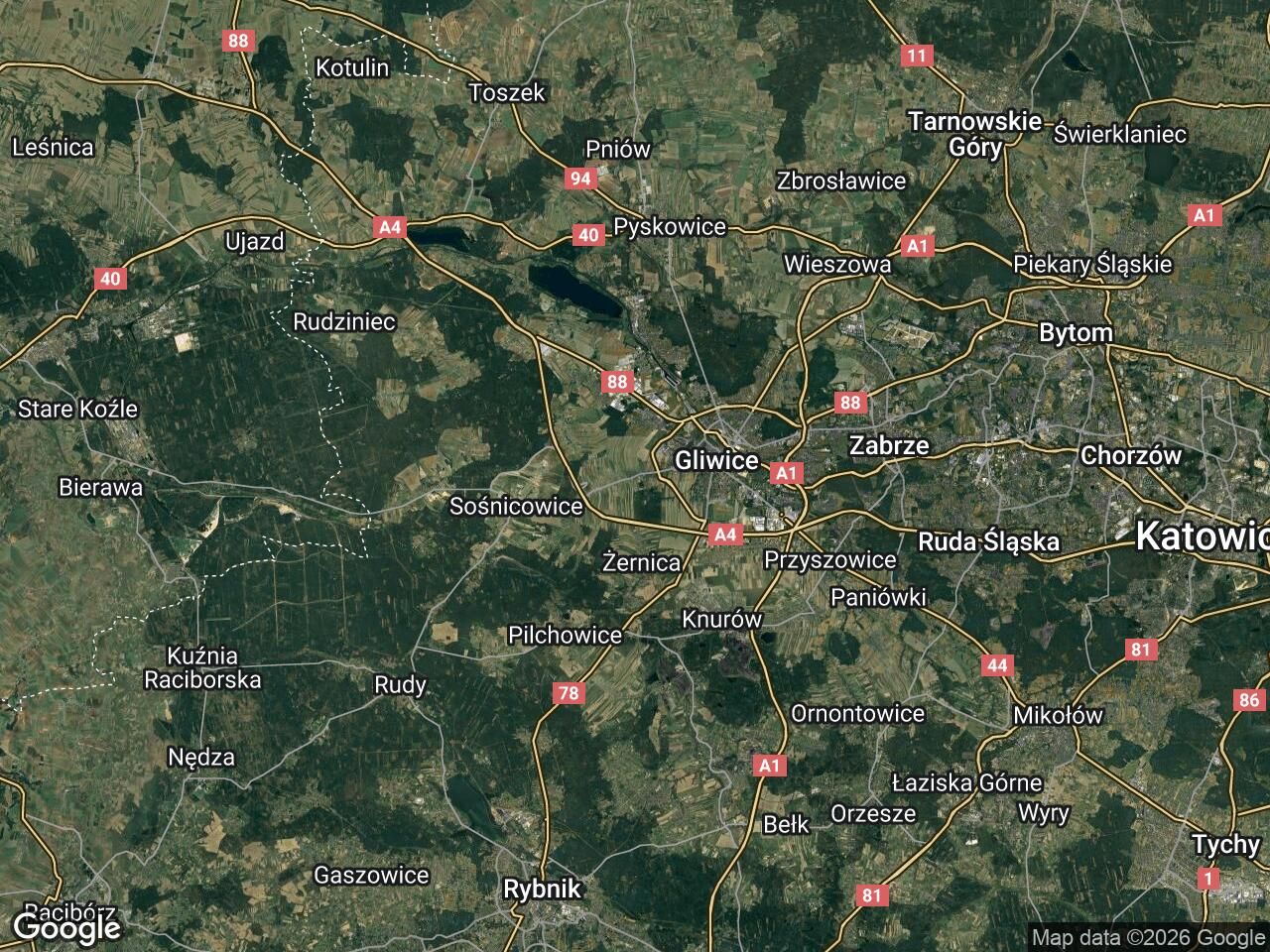 Działka budowlana Gliwice Wójtowa Wieś, ul. Ignacego Daszyńskiego