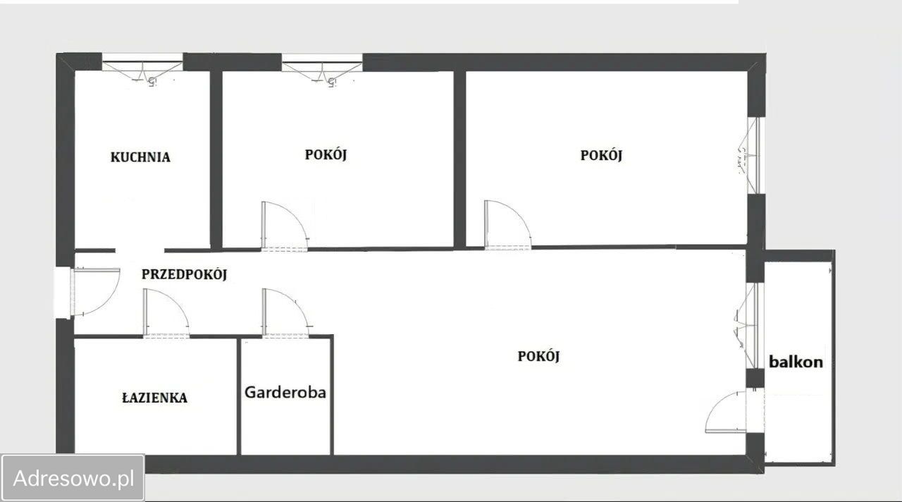 Mieszkanie 3-pokojowe Łódź Górna, ul. Piękna. Zdjęcie 17