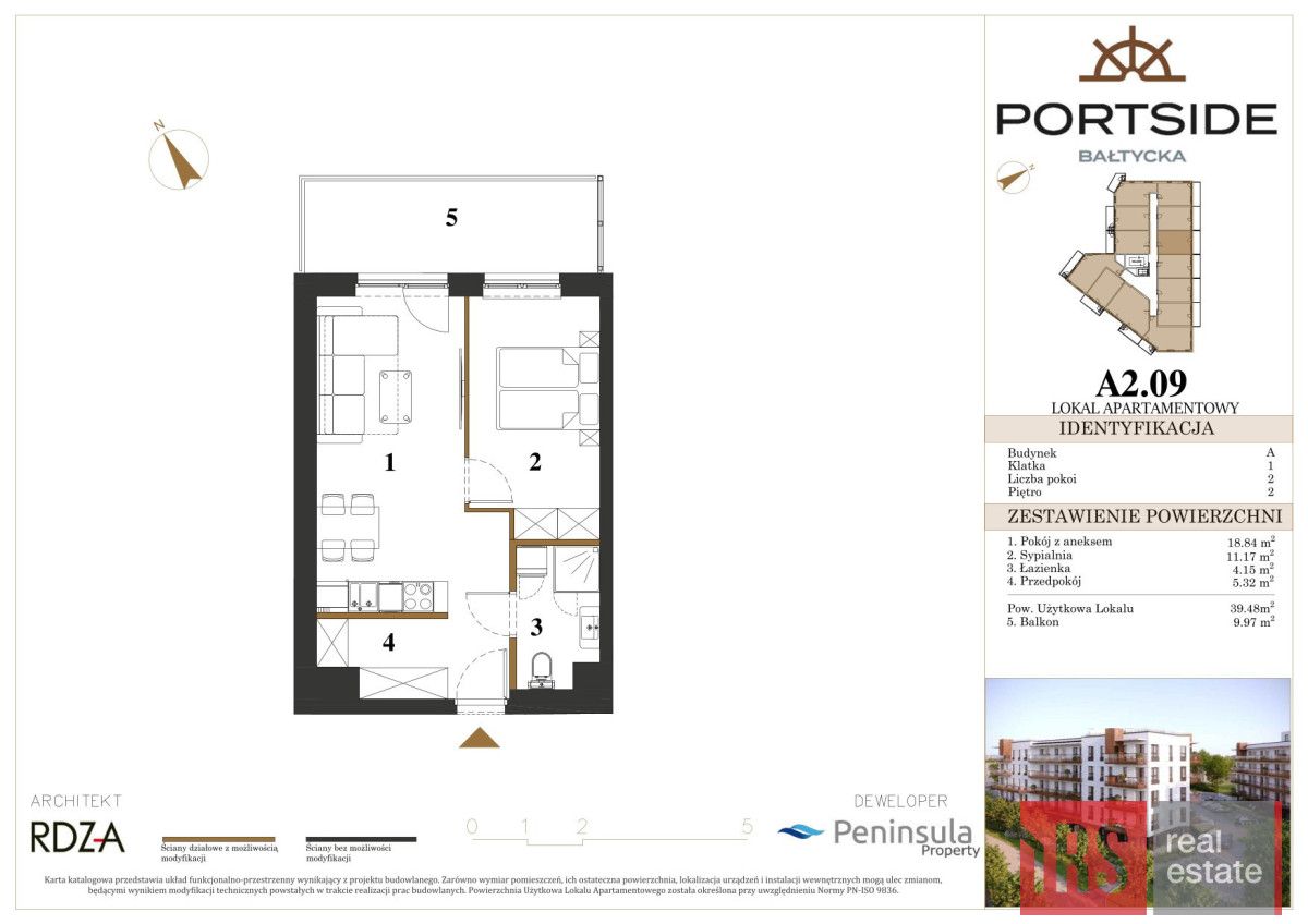 Mieszkanie 2-pokojowe Kołobrzeg, ul. Bałtycka. Zdjęcie 6