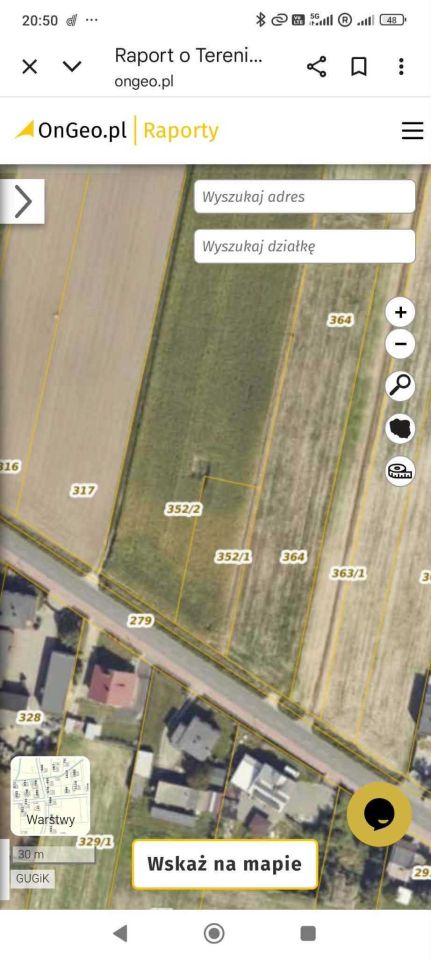 Działka budowlana Karsy