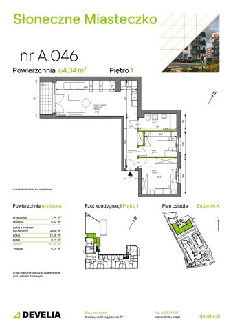 Mieszkanie 3-pokojowe Kraków Bieżanów, ul. Henryka i Karola Czeczów. Zdjęcie 7