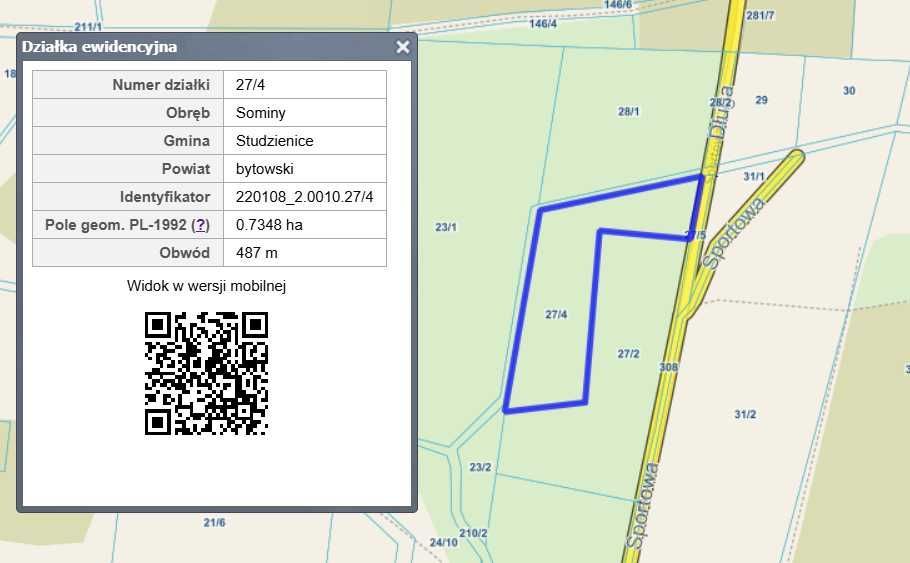 Działka rolna Sominy. Zdjęcie 2