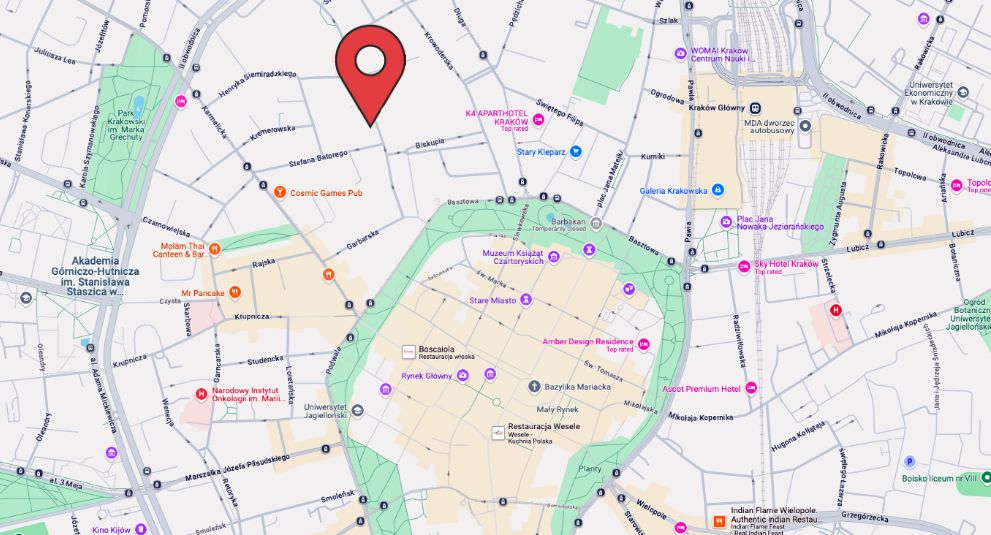 Mieszkanie 3-pokojowe Kraków Stare Miasto, ul. Łobzowska