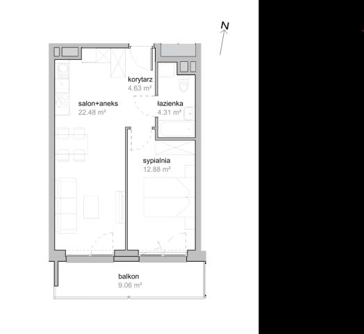 Mieszkanie 2-pokojowe Wrocław Tarnogaj, ul. Piękna. Zdjęcie 7
