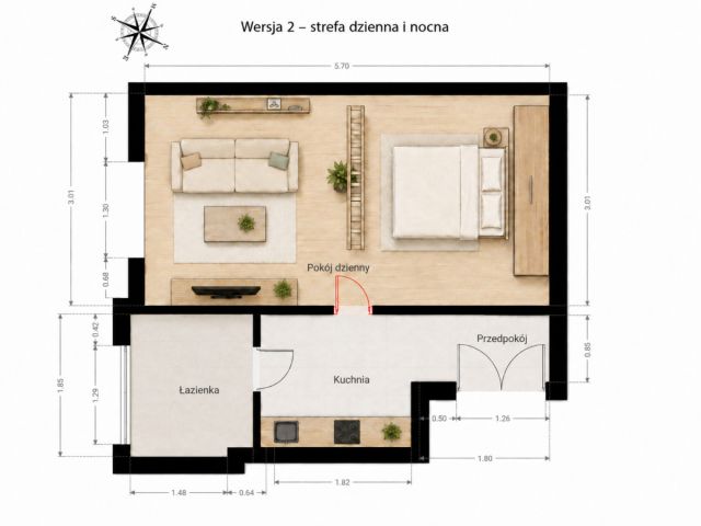 Mieszkanie 1-pokojowe Warszawa Włochy, ul. Czesława Kłosia. Zdjęcie 9