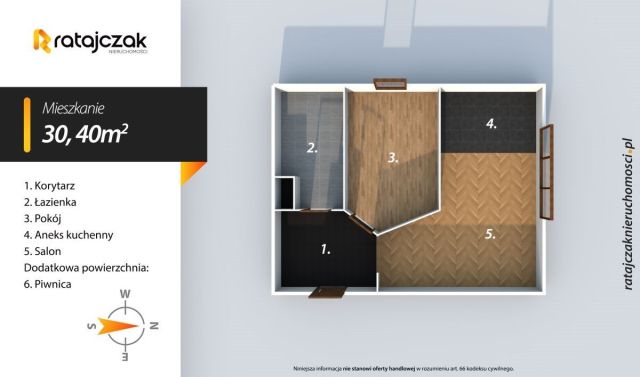 Mieszkanie 2-pokojowe Wejherowo, ul. gen. Władysława Sikorskiego. Zdjęcie 19