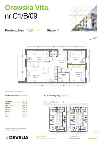 Mieszkanie 4-pokojowe Wrocław Ołtaszyn, ul. Orawska. Zdjęcie 8