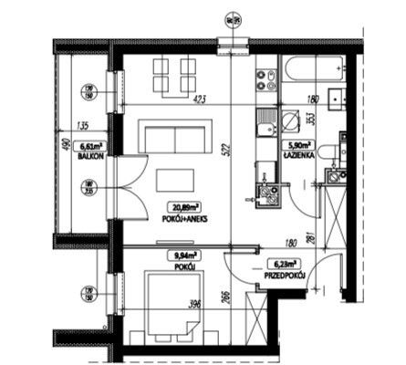 Mieszkanie 2-pokojowe Lublin Felin, ul. Generała Stanisława Skalskiego. Zdjęcie 10