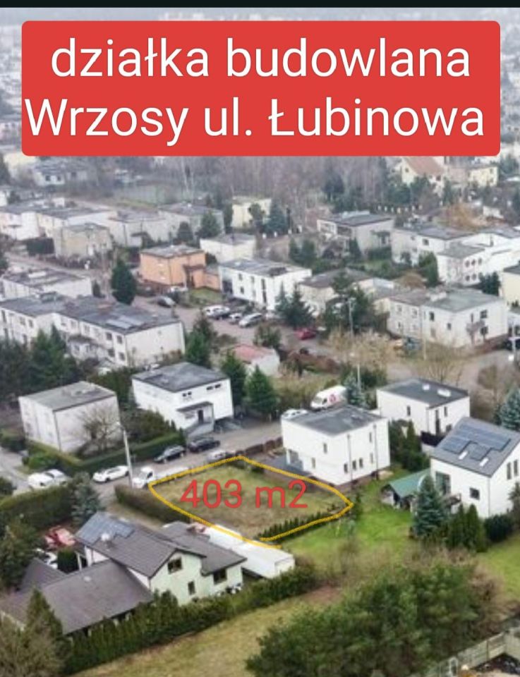 Działka budowlana Toruń Wrzosy, ul. Łubinowa. Zdjęcie 2
