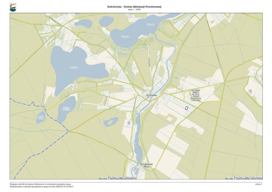 Działka budowlana Grzybowo. Zdjęcie 7