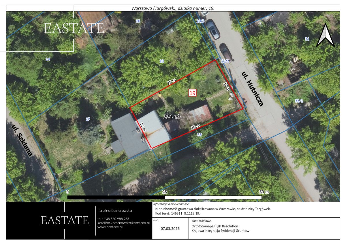 Działka inwestycyjna Warszawa Targówek, ul. Hutnicza. Zdjęcie 1