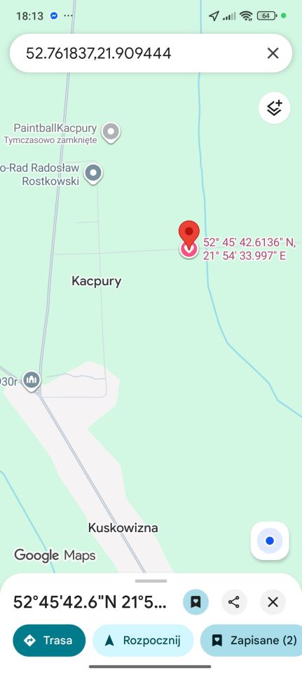 Działka budowlana Kuskowizna Kacpury. Zdjęcie 6