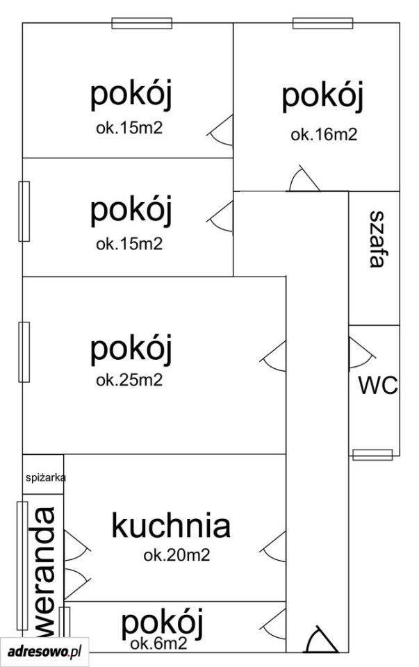 Mieszkanie 4-pokojowe Katowice Śródmieście, ul. Juliusza Ligonia. Zdjęcie 14