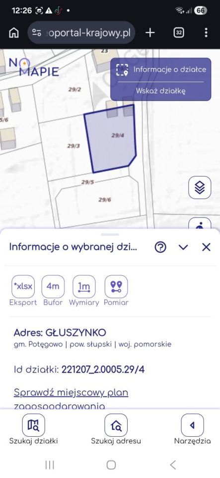Działka budowlana Głuszynko. Zdjęcie 2