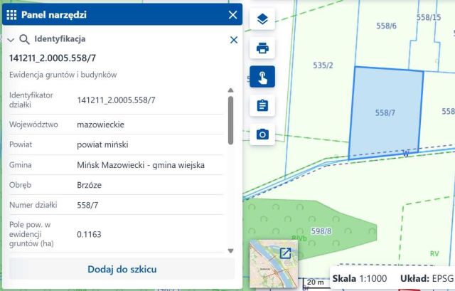 Działka budowlana Brzóze, ul. Ogrodowa. Zdjęcie 1