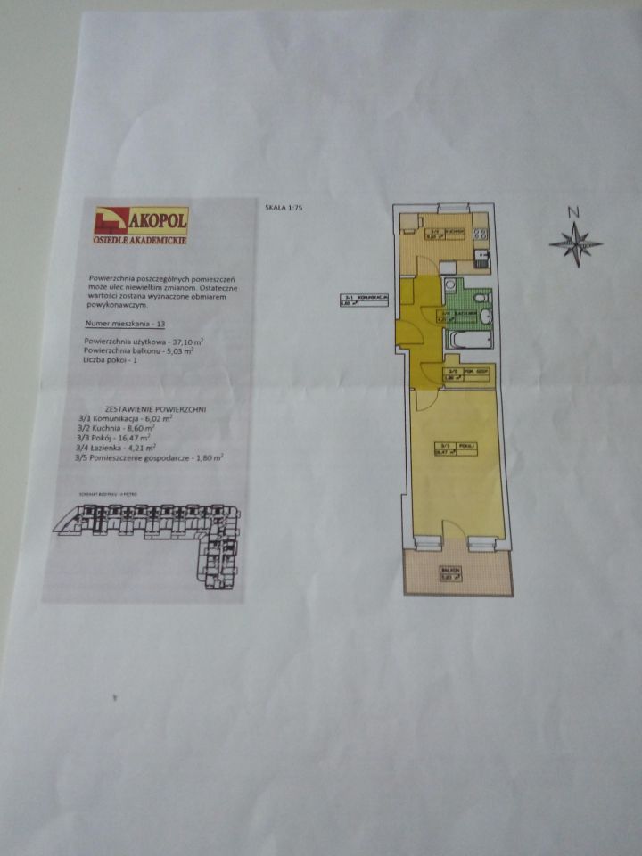 Mieszkanie 1-pokojowe Kraków Czyżyny, os. Akademickie. Zdjęcie 14