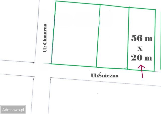 Działka inwestycyjna Poznań Morasko, ul. Śnieżna. Zdjęcie 1