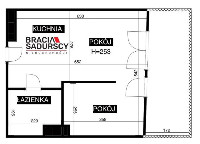 Mieszkanie 2-pokojowe Kraków Dębniki, ul. Dworska. Zdjęcie 11
