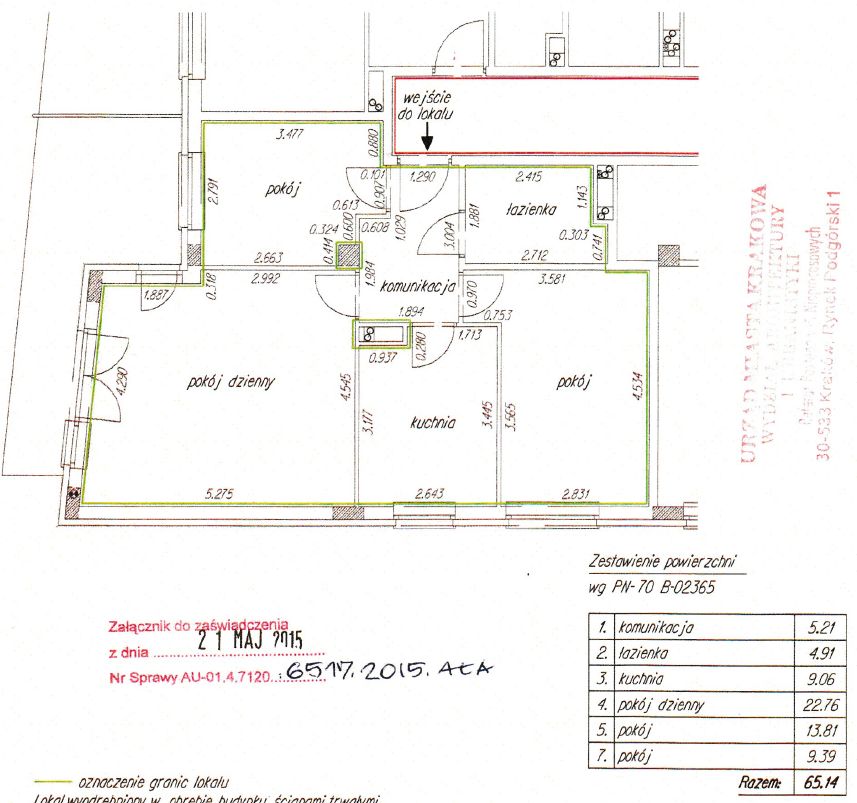 Mieszkanie 3-pokojowe Kraków Prądnik Biały, ul. Kuźnicy Kołłątajowskiej. Zdjęcie 16