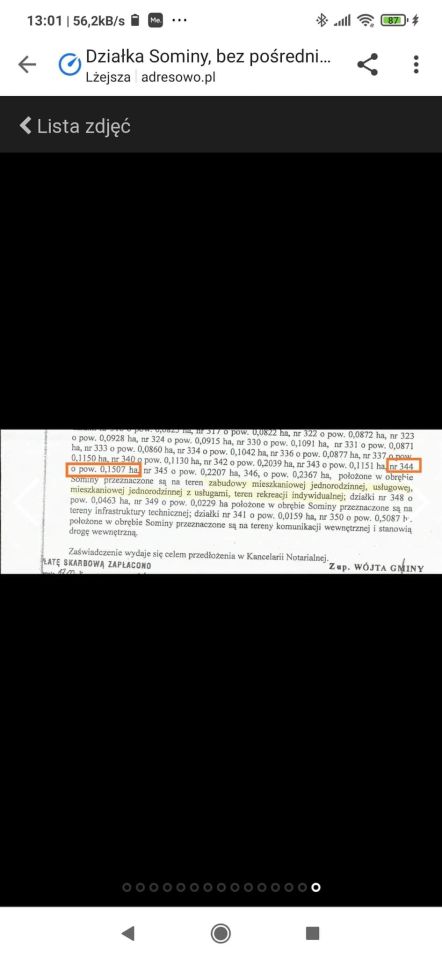 Działka budowlana Sominy, ul. Słoneczna. Zdjęcie 2