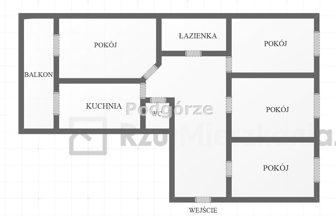 Mieszkanie 4-pokojowe Kraków Podgórze, ul. Łużycka. Zdjęcie 7