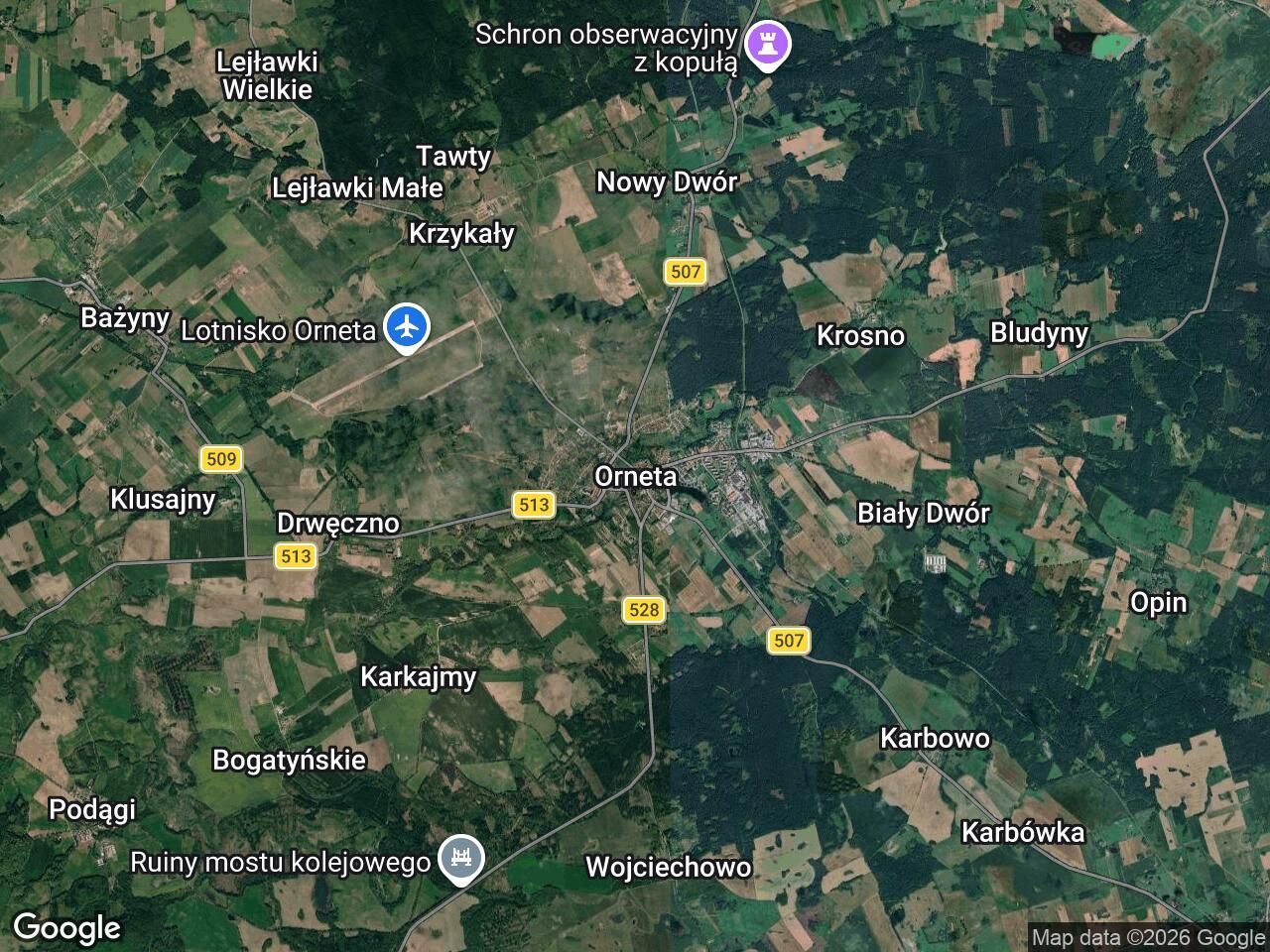 Działka rolna Mingajny. Zdjęcie 1