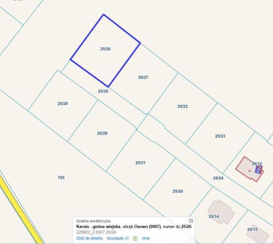Działka rolno-budowlana Osowo. Zdjęcie 1