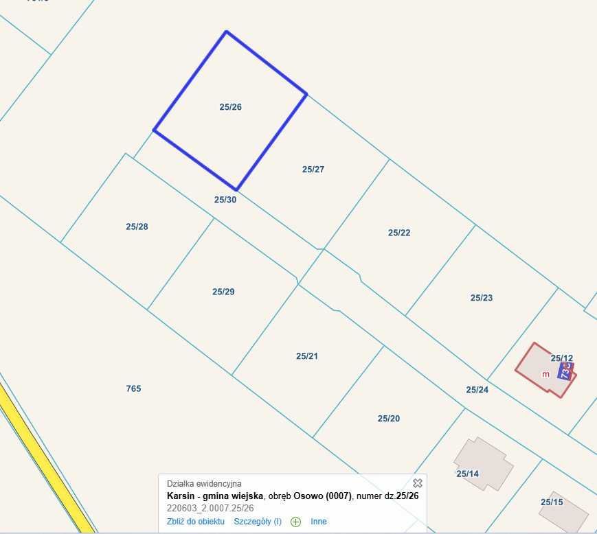 Działka rolno-budowlana Osowo. Zdjęcie 1