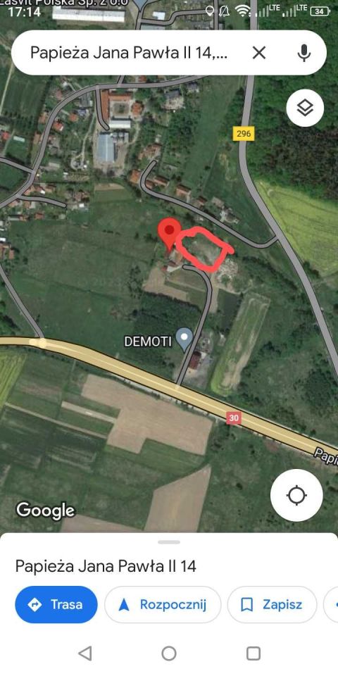 Działka budowlana Lubań, ul. Papieża Jana Pawła II