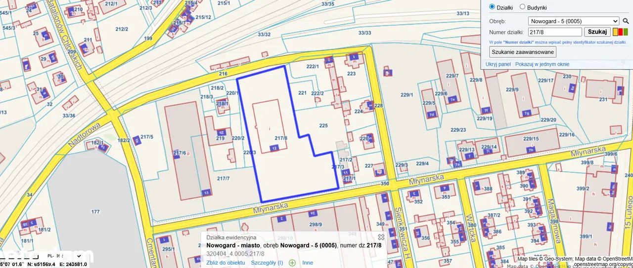 Działka inwestycyjna Nowogard, ul. Młynarska