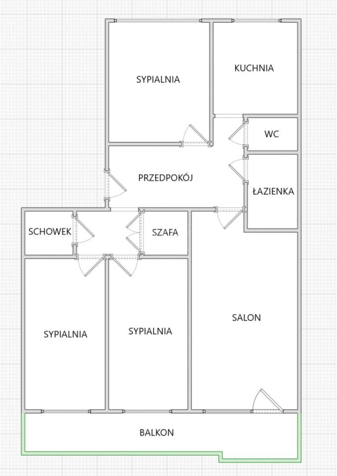 Mieszkanie 4-pokojowe Wrocław Popowice, ul. Legnicka. Zdjęcie 14