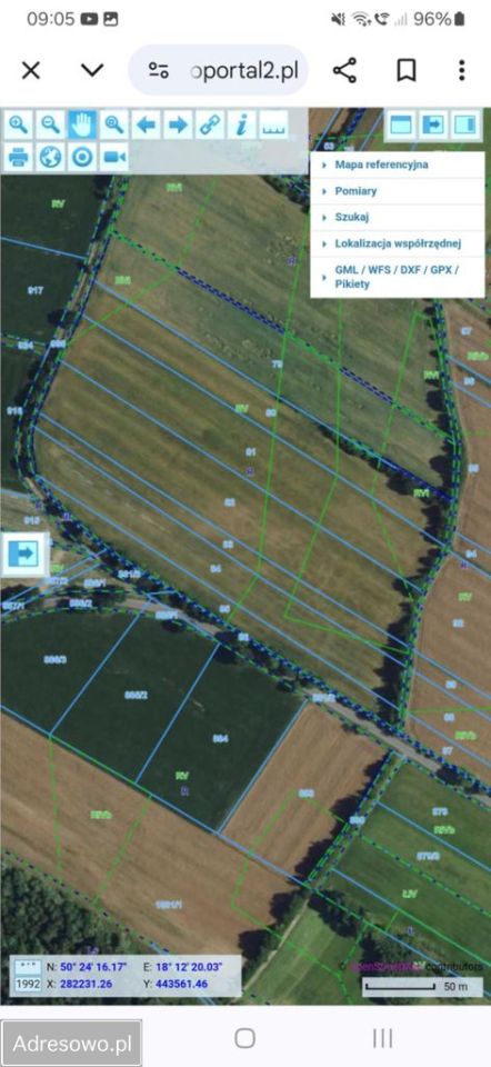 Działka budowlana Łąki Kozielskie