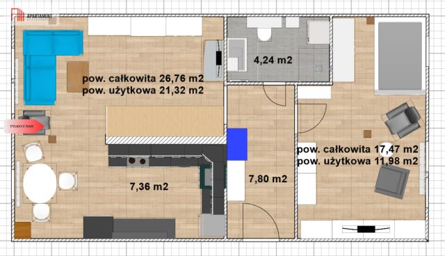Mieszkanie 3-pokojowe Koszalin, ul. Bojowników o Wolność i Demokr.. Zdjęcie 14
