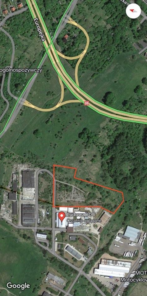 Działka inwestycyjna Wałbrzych Śródmieście, ul. Ludowa. Zdjęcie 2