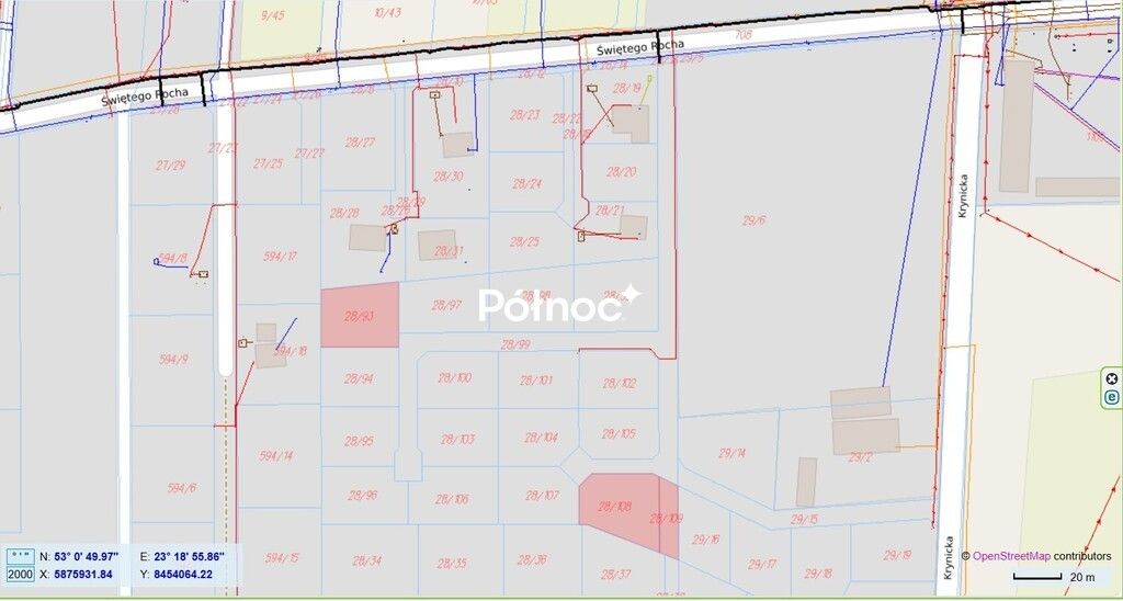 Działka budowlana Zabłudów, ul. św. Rocha. Zdjęcie 1