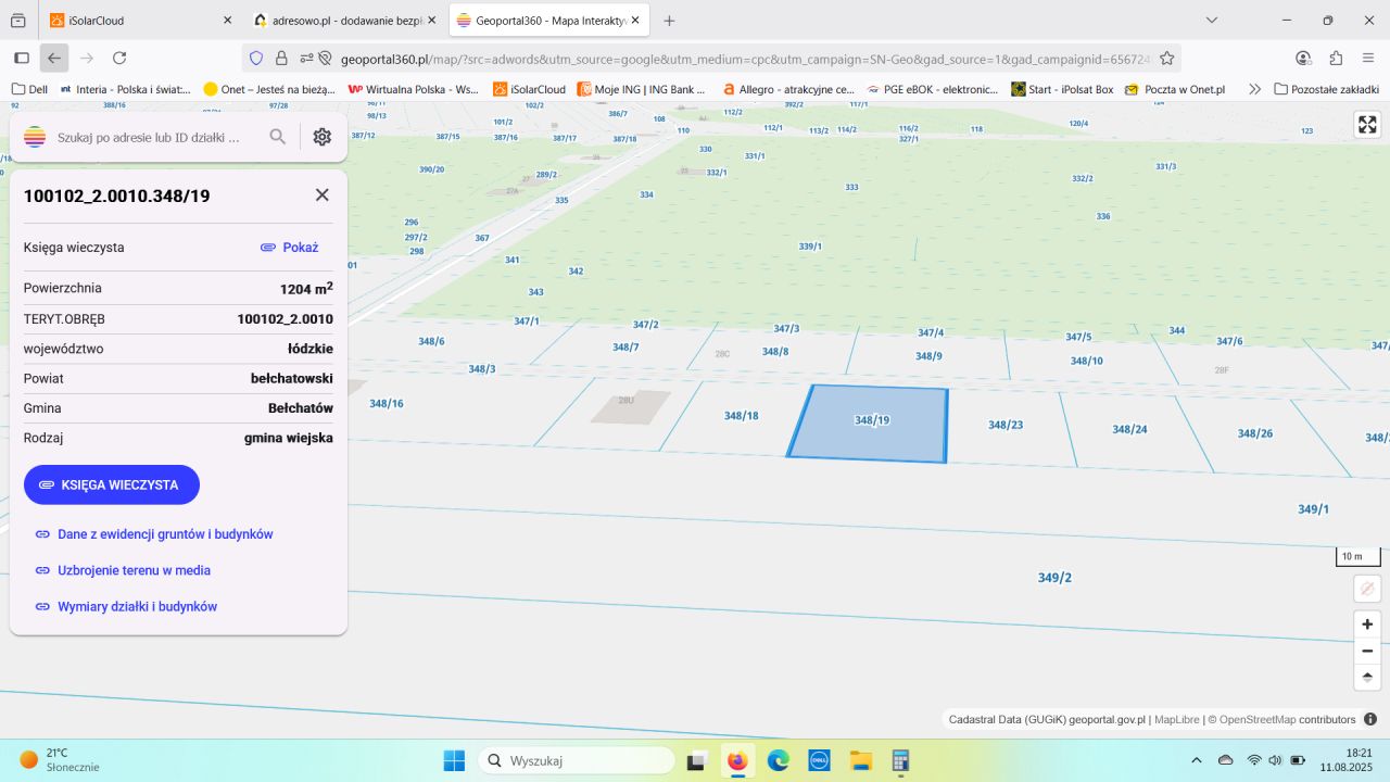 Działka budowlana Janów. Zdjęcie 3