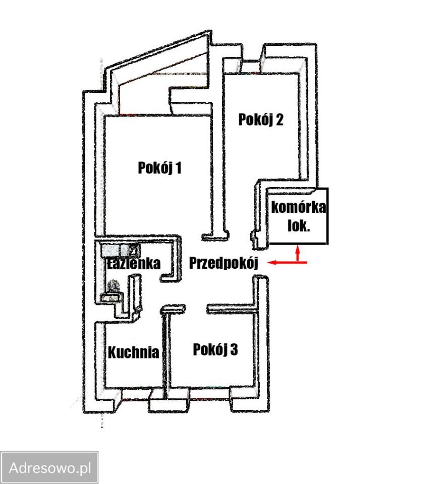 Mieszkanie 3-pokojowe Gdańsk Jasień, ul. Władysława Czermińskiego. Zdjęcie 10