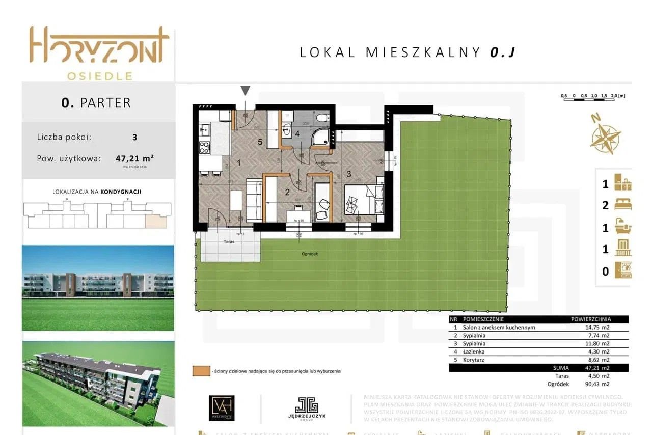 Mieszkanie 3-pokojowe Radomsko, ul. św. Królowej Jadwigi. Zdjęcie 2
