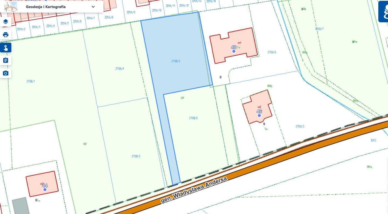 Działka budowlana Zambrów, ul. gen. Władysława Andersa