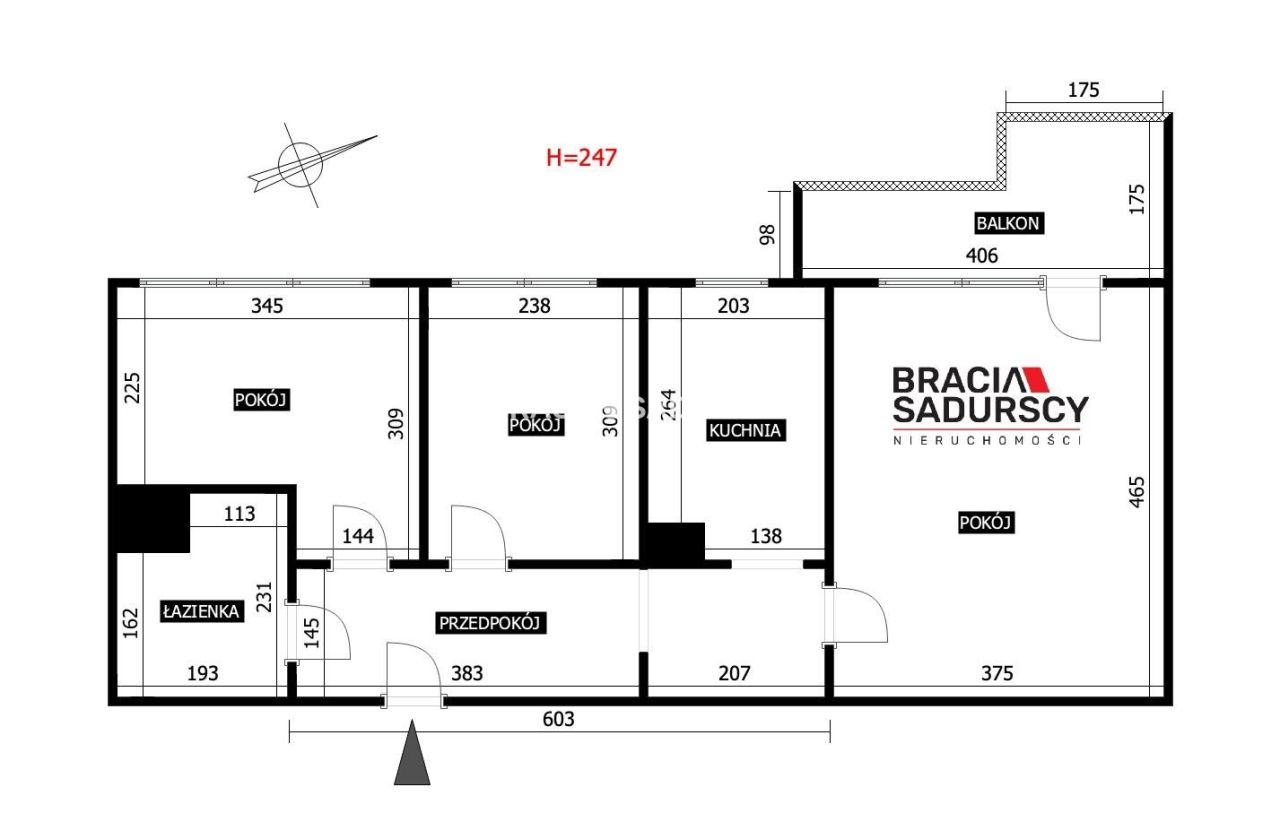 Mieszkanie 3-pokojowe Kraków Czyżyny, os. Dywizjonu 303. Zdjęcie 33