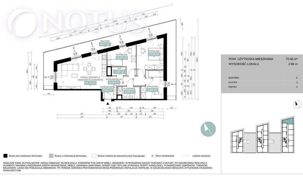 Mieszkanie 4-pokojowe Katowice, ul. Sokolska. Zdjęcie 4