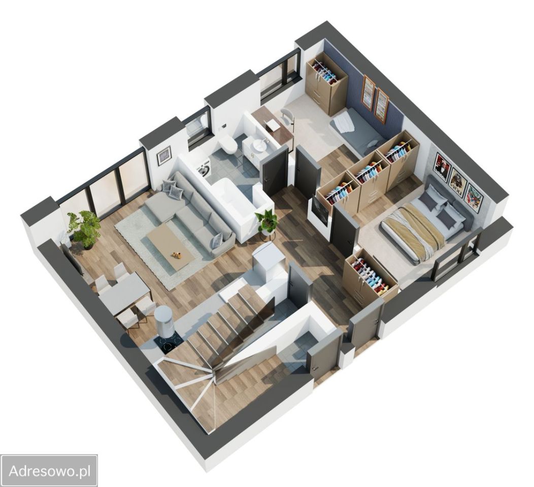 Mieszkanie 3-pokojowe Warszawa Rembertów, ul. Czwartaków. Zdjęcie 5